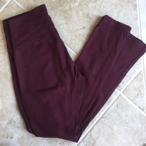 WHBM Instantly Slimming pants/ leggings Maroon, XS